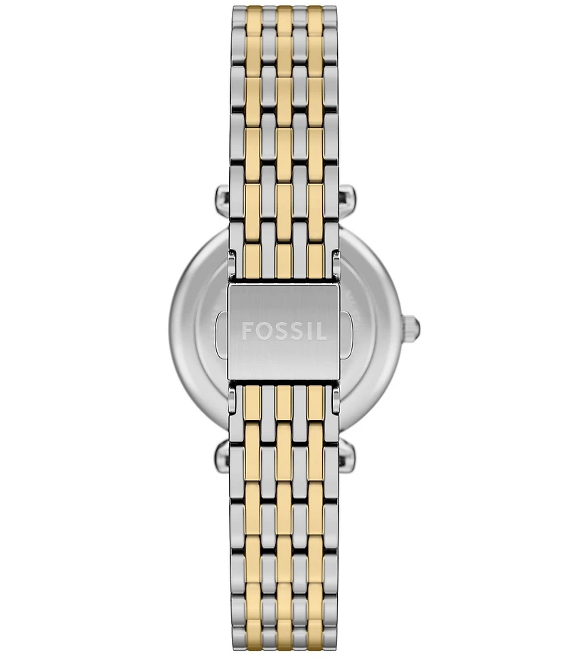 Fossil Women's Carlie Mini Three-Hand Stainless Steel Bracelet Watch