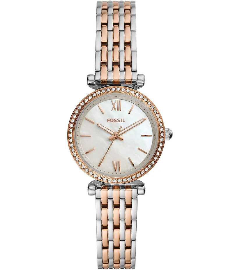 Fossil Women's Carlie Mini Three-Hand Stainless Steel Bracelet Watch