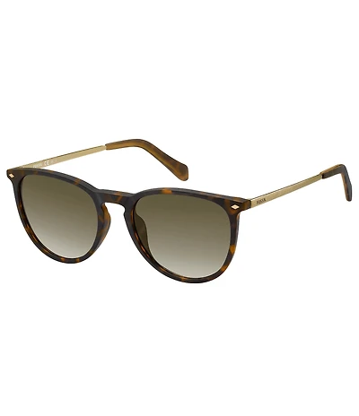 Fossil Unisex Combo Pantos Tortoise Round Sunglasses