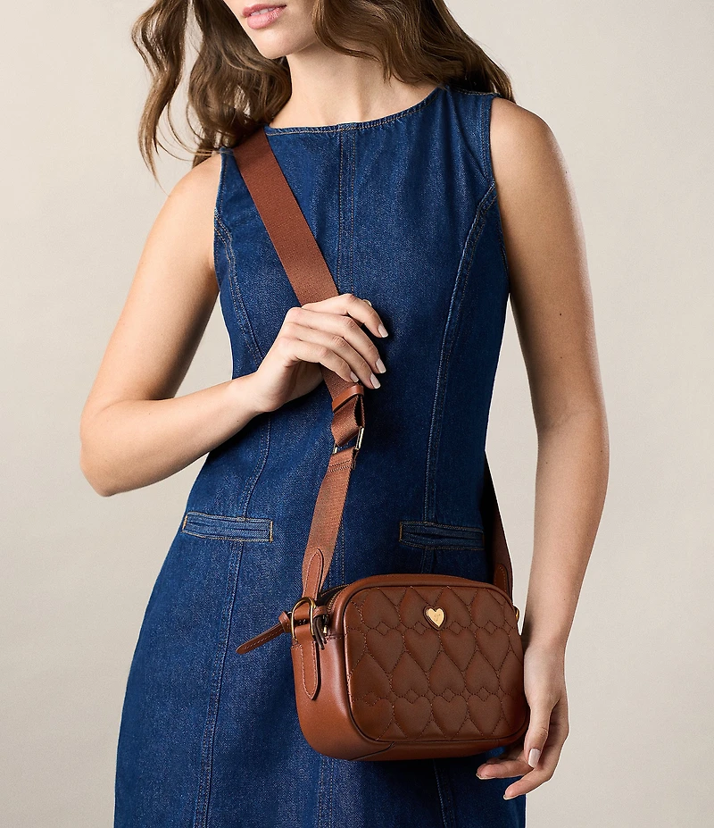 Fossil Danni Quilted Leather Crossbody Bag