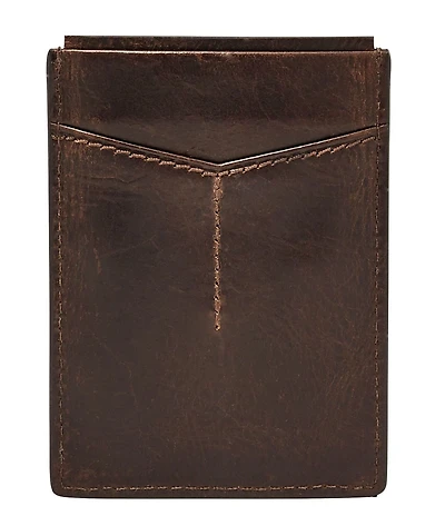 Fossil Derrick Leather RFID-Blocking Magnetic Card Case