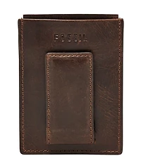 Fossil Derrick Leather RFID-Blocking Magnetic Card Case