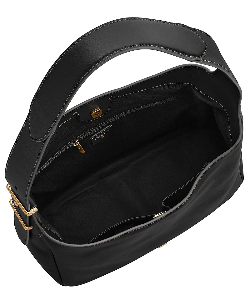 Fossil Dillon Leather Slouchy Hobo Tote Bag