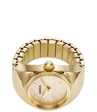 Fossil Gold Tone Stainless Steel Ring Watch