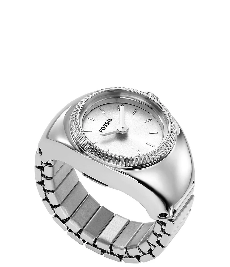 Fossil Gold Tone Stainless Steel Ring Watch