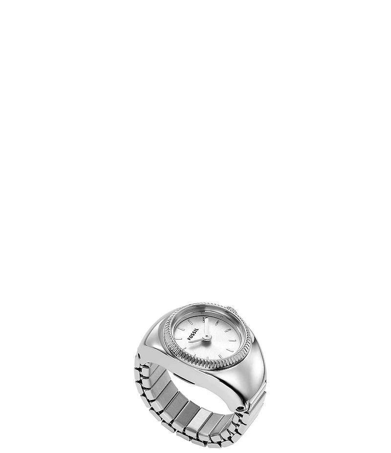 Fossil Gold Tone Stainless Steel Ring Watch