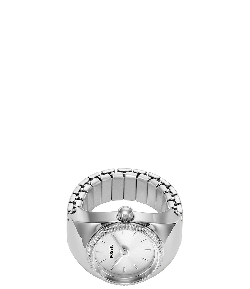 Fossil Gold Tone Stainless Steel Ring Watch