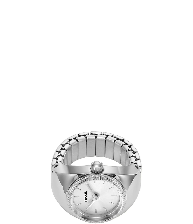 Fossil Gold Tone Stainless Steel Ring Watch