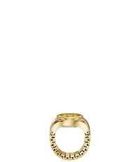 Fossil Gold Tone Stainless Steel Ring Watch