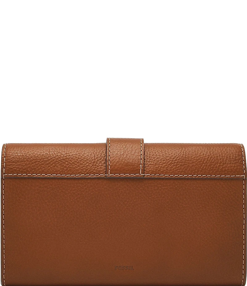 Fossil Harwell Buckled Wallet on a Chain Crossbody Bag