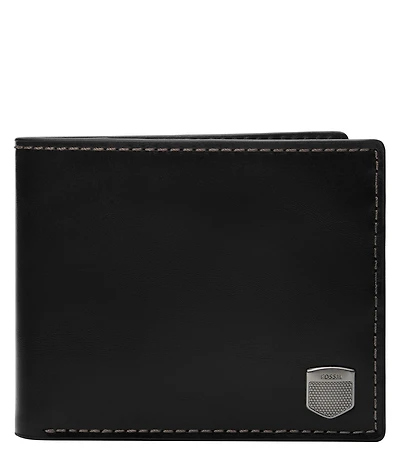 Fossil Hayes Leather Bifold Flip ID Wallet