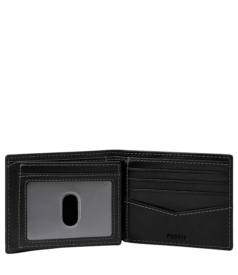 Fossil Hayes Leather Bifold Flip ID Wallet