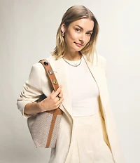 Fossil Jessie Contrast Trim Bucket Bag