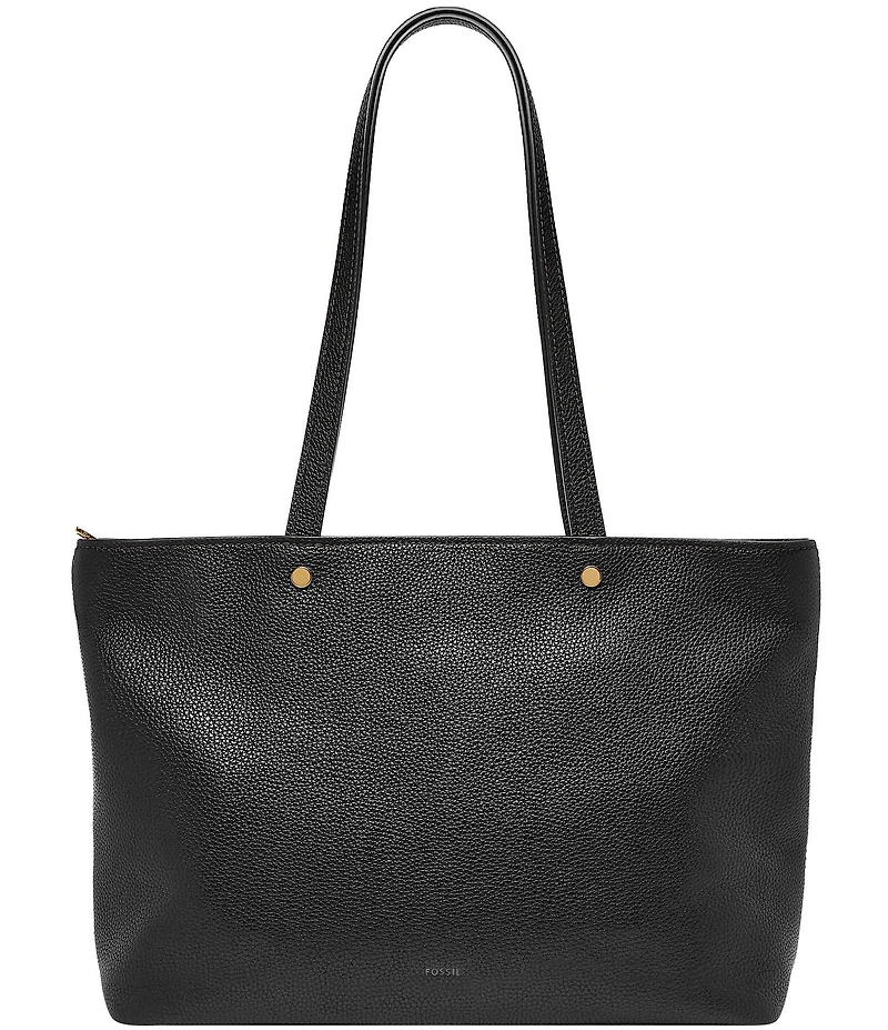 Fossil Jessie Top Zip Leather Tote Bag
