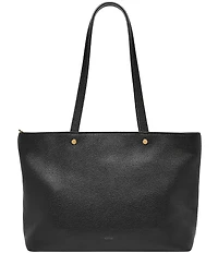 Fossil Jessie Top Zip Leather Tote Bag