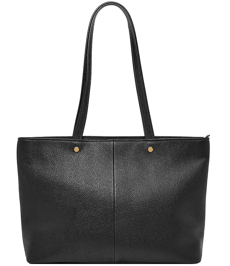 Fossil Jessie Top Zip Leather Tote Bag