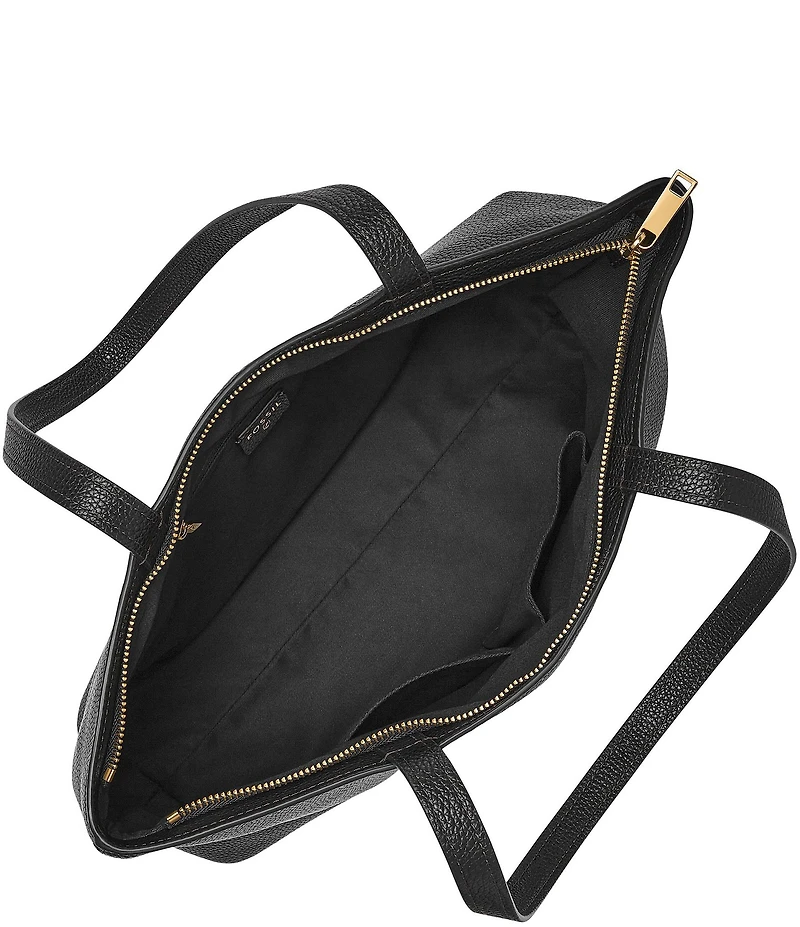 Fossil Jessie Top Zip Leather Tote Bag