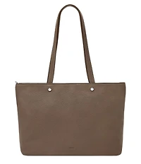 Fossil Jessie Top Zip Leather Tote Bag