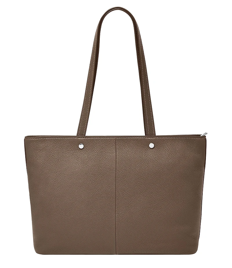Fossil Jessie Top Zip Leather Tote Bag