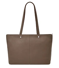 Fossil Jessie Top Zip Leather Tote Bag