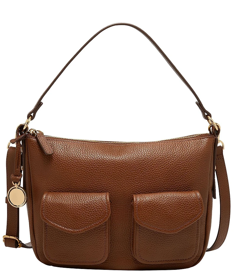 Fossil Jolie Leather Cargo Pocket Shoulder Bag