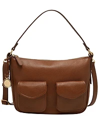 Fossil Jolie Leather Cargo Pocket Shoulder Bag