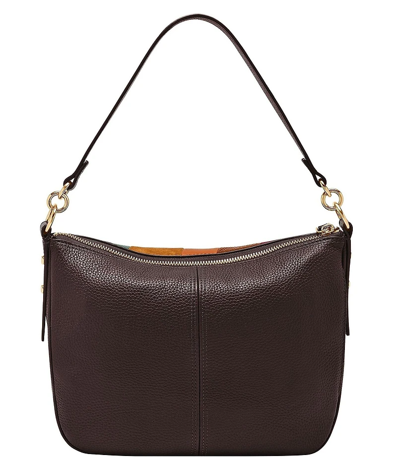 Fossil Jolie Patchwork Leather Suede Crossbody Shoulder Bag