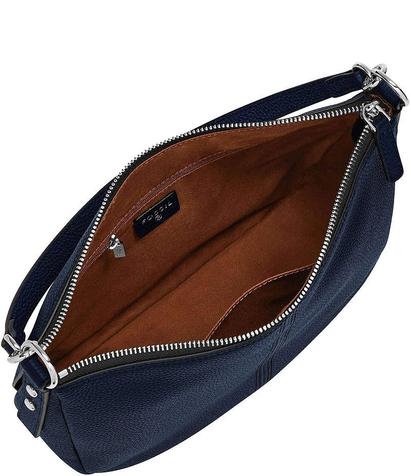 Fossil Jolie Zip Key Leather Crossbody Shoulder Bag