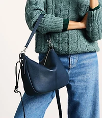 Fossil Jolie Zip Key Leather Crossbody Shoulder Bag