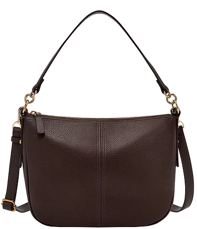 Fossil Jolie Zip Key Leather Crossbody Shoulder Bag
