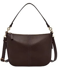 Fossil Jolie Zip Key Leather Crossbody Shoulder Bag