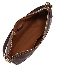 Fossil Jolie Zip Key Leather Crossbody Shoulder Bag