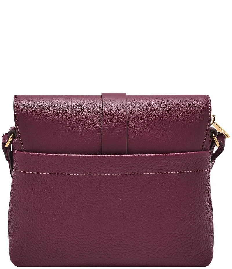 Fossil Kinley Small Fold Over Leather Crossbody Bag