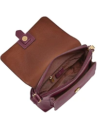 Fossil Kinley Small Fold Over Leather Crossbody Bag