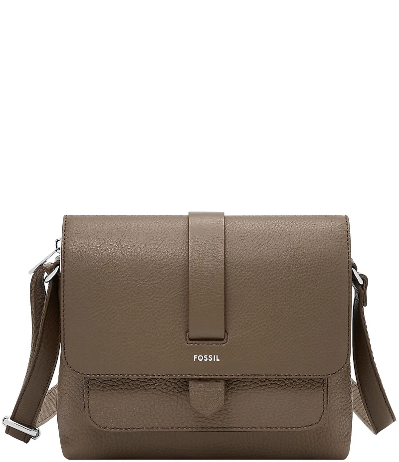 Fossil Kinley Small Fold Over Leather Crossbody Bag