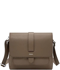 Fossil Kinley Small Fold Over Leather Crossbody Bag
