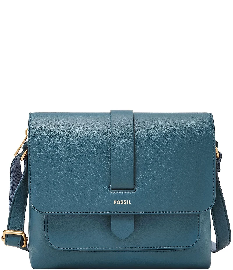 Fossil Kinley Small Fold Over Leather Crossbody Bag
