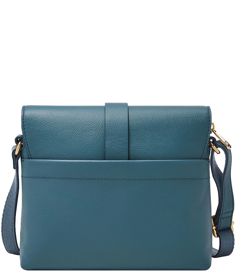 Fossil Kinley Small Fold Over Leather Crossbody Bag
