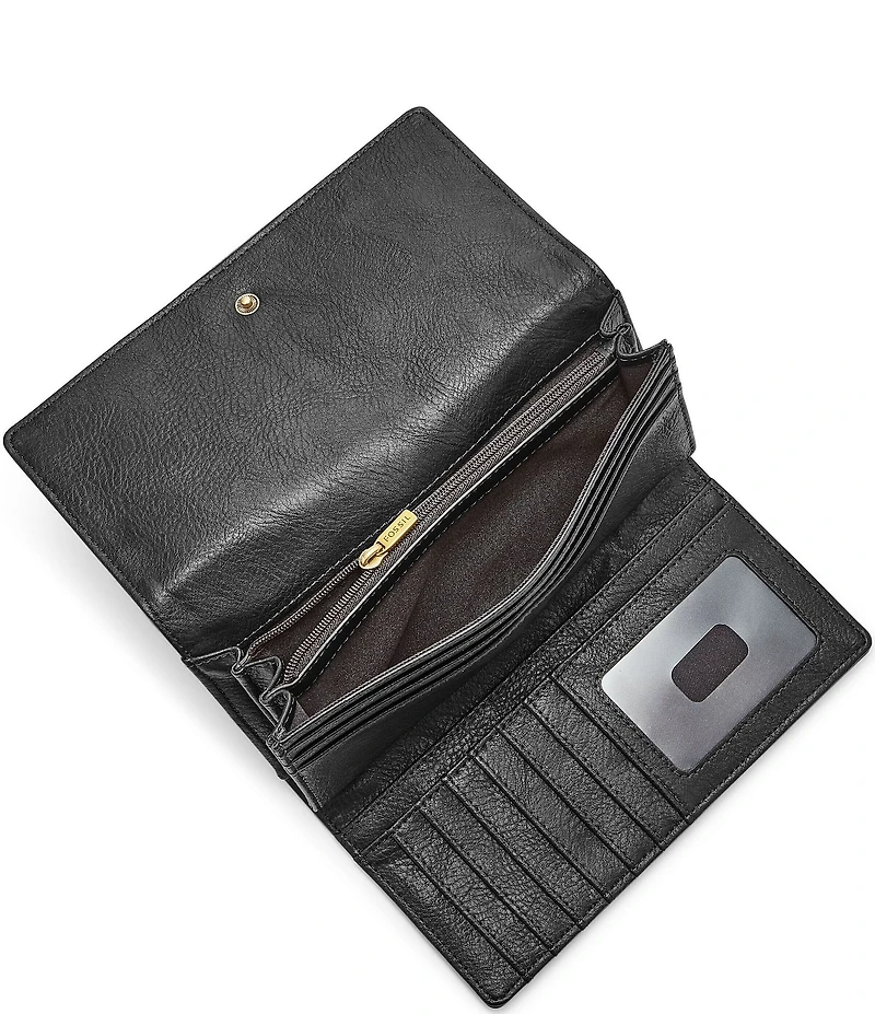 Fossil Logan RFID Leather Flap Wallet