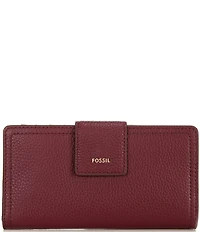 Fossil Logan Logo RFID Leather Tab Bifold Wallet