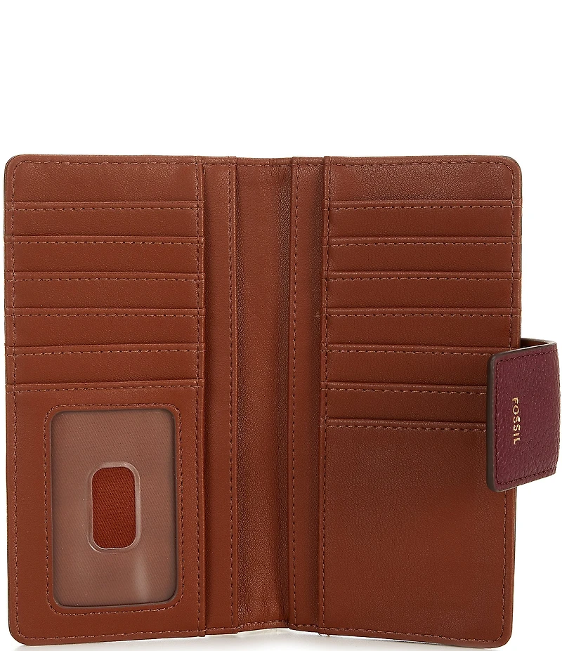 Fossil Logan Logo RFID Leather Tab Bifold Wallet