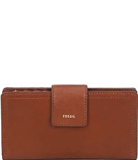 Fossil Logan Logo RFID Leather Tab Bifold Wallet