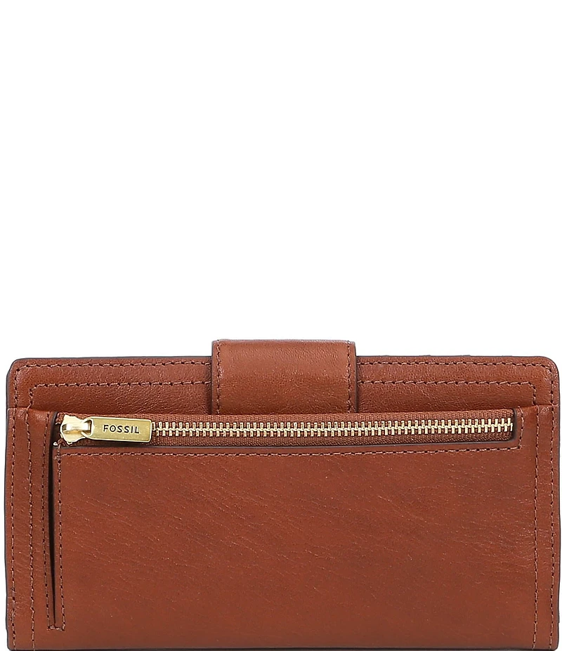 Fossil Logan Logo RFID Leather Tab Bifold Wallet