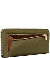 Fossil Logan RFID Zip-Around Leather Wristlet