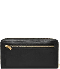 Fossil Logan RFID Zip-Around Leather Wristlet