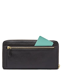 Fossil Logan RFID Zip-Around Leather Wristlet