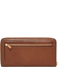 Fossil Logan RFID Zip-Around Leather Wristlet