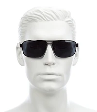 Fossil Matte Rectangle Sunglasses