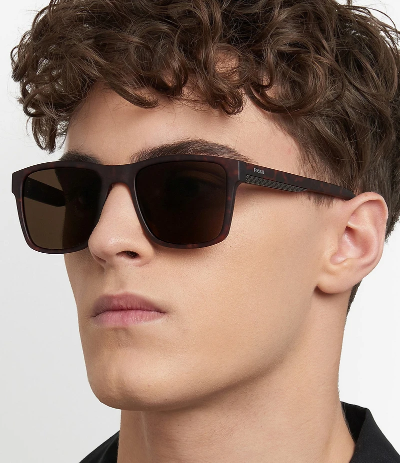 Fossil Men's 2155/G/S 56mm Square Sunglasses