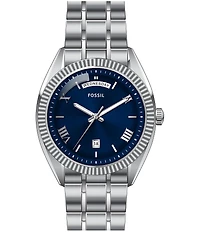 Fossil Men's Campbell Three-Hand Day-Date Stainless Steel Bracelet Watch